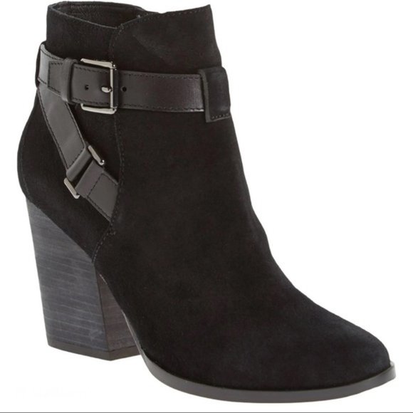 Cole Haan Shoes - Cole Haan Minna Suede Leather Heel Ankle Boots